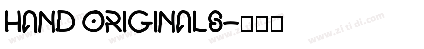 Hand Originals字体转换